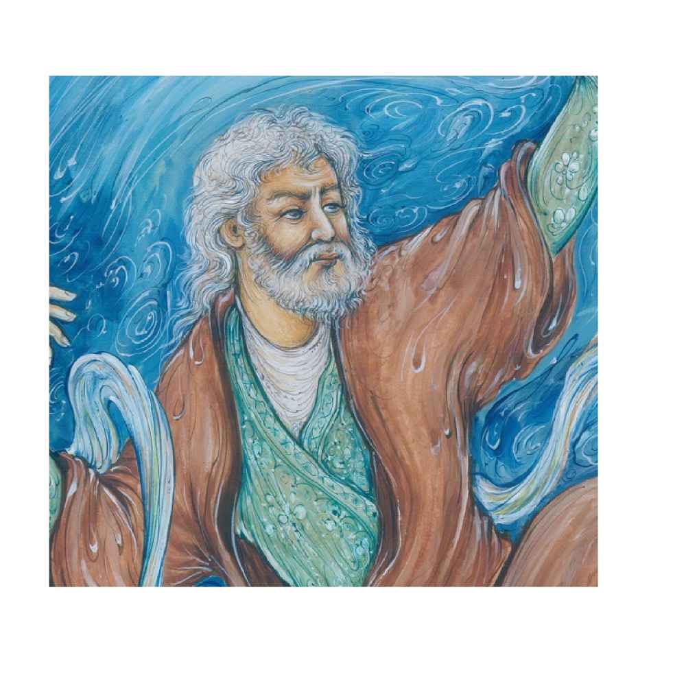 الرسم التصويري منمنمة فارسية الأصلي: ألوان مائية – خيام بواسطة رسول مطمضي