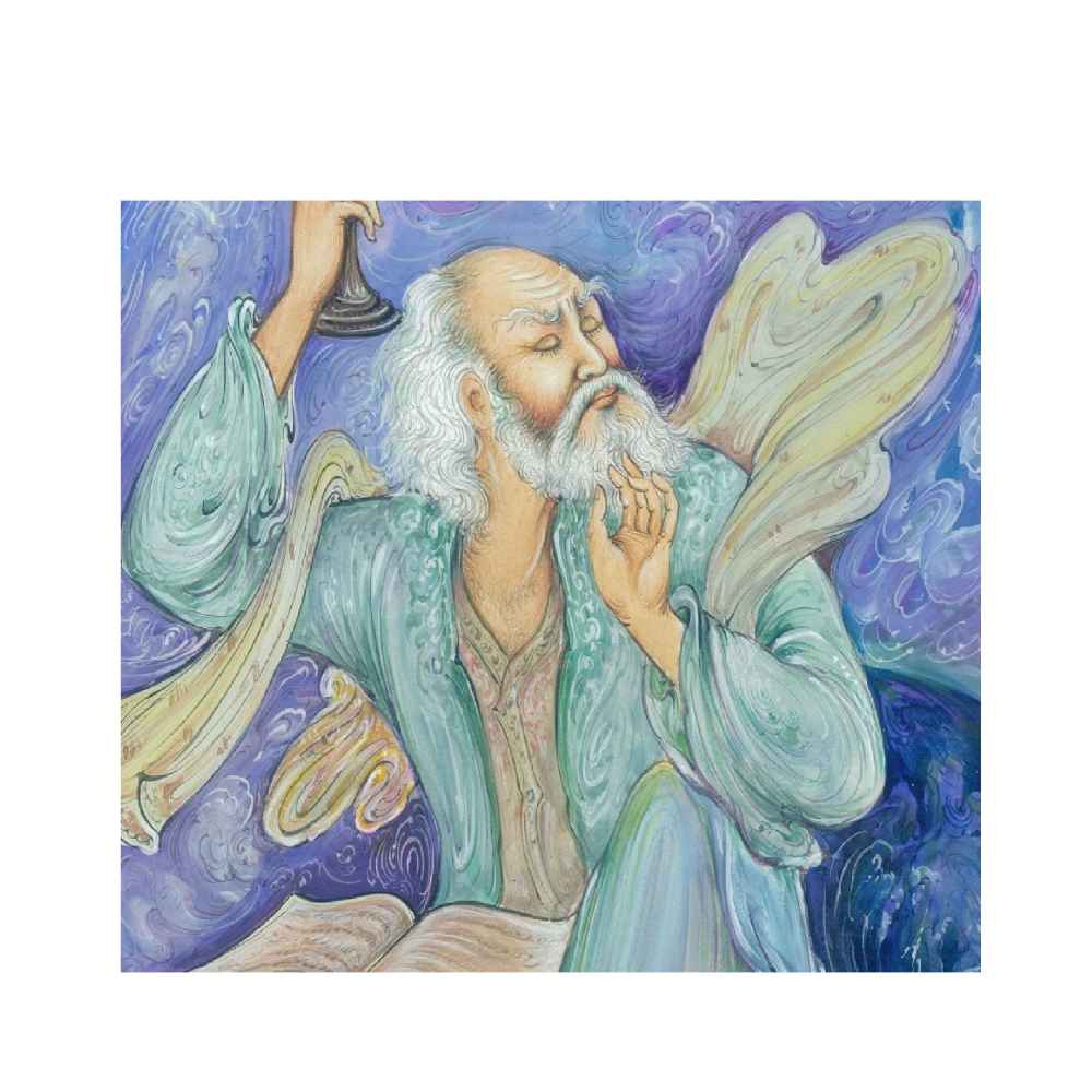 الرسم التصويري منمنمة فارسية الأصلي: ألوان مائية على الكرتون – آداب بواسطة رسول مطمضي