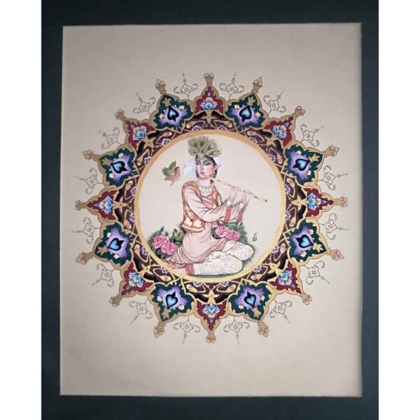 الرسم التصويري منمنمة فارسية الأصلي: غواش على الكرتون - بانو بواسطة مهدسه عسري