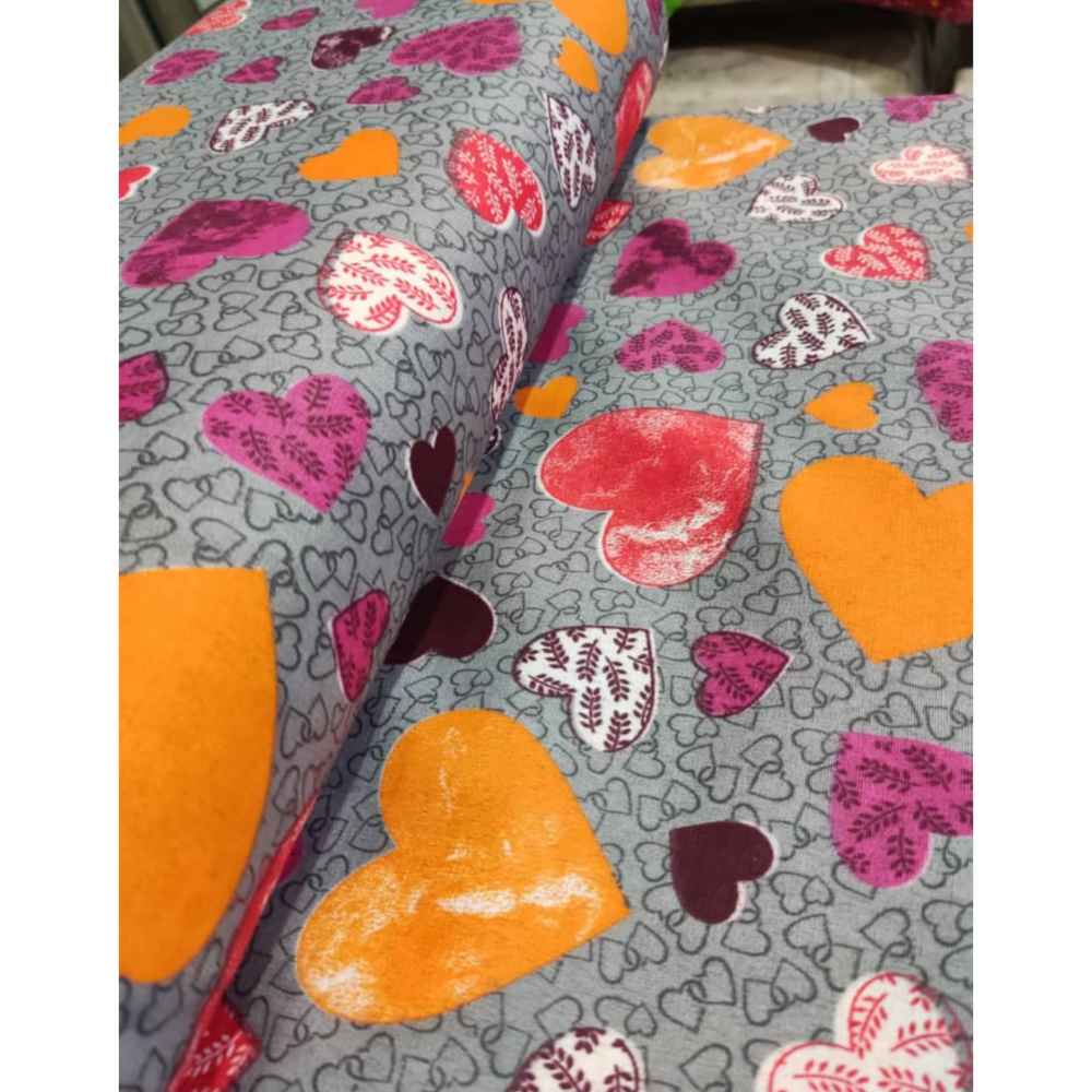 ملاءة سرير مسطحة مزدوجة من القطن – ناعمة وقوية، قلب