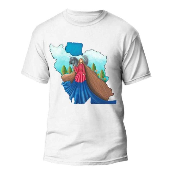 تيشيرت مستوحى من إيران موديل "إيران الجميلة" — تيشيرت تراث ثقافي