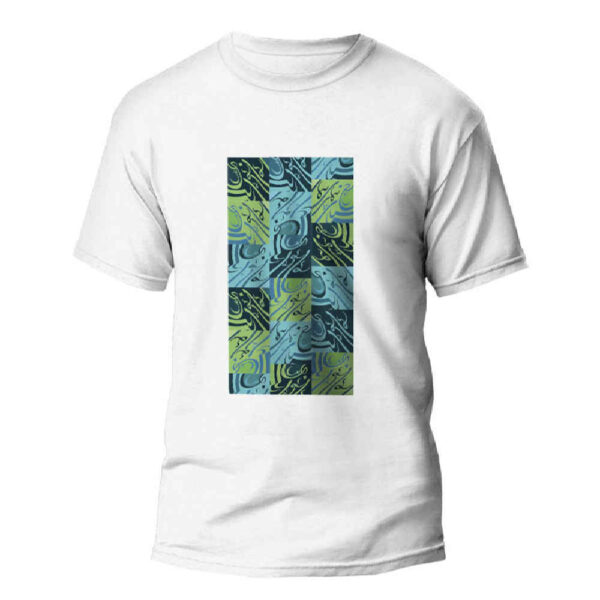 تيشيرت مستوحى من إيران موديل "گلستان" — زخارف زهرية إيرانية