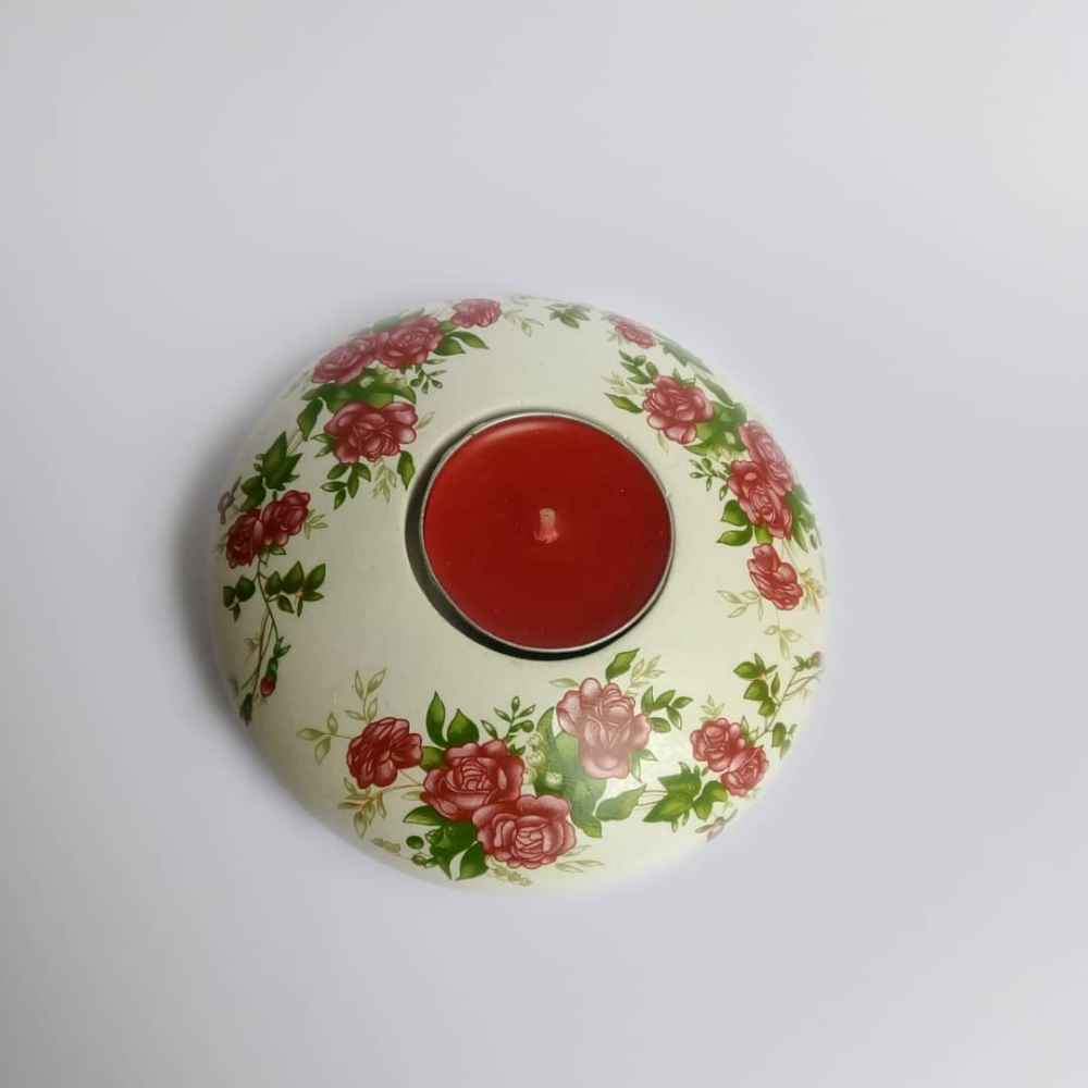 حامل شمعة جبسي صغير موديل جول سرخي