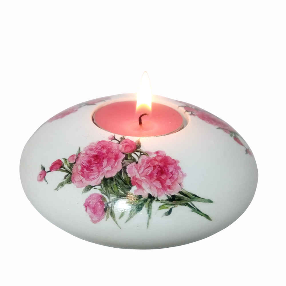 حامل شمعة جبسي صغير موديل شاخة