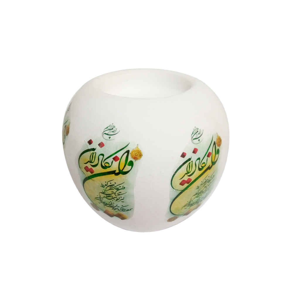 حامل شمعة جبسي صغير إسلامي موديل فان يكاد