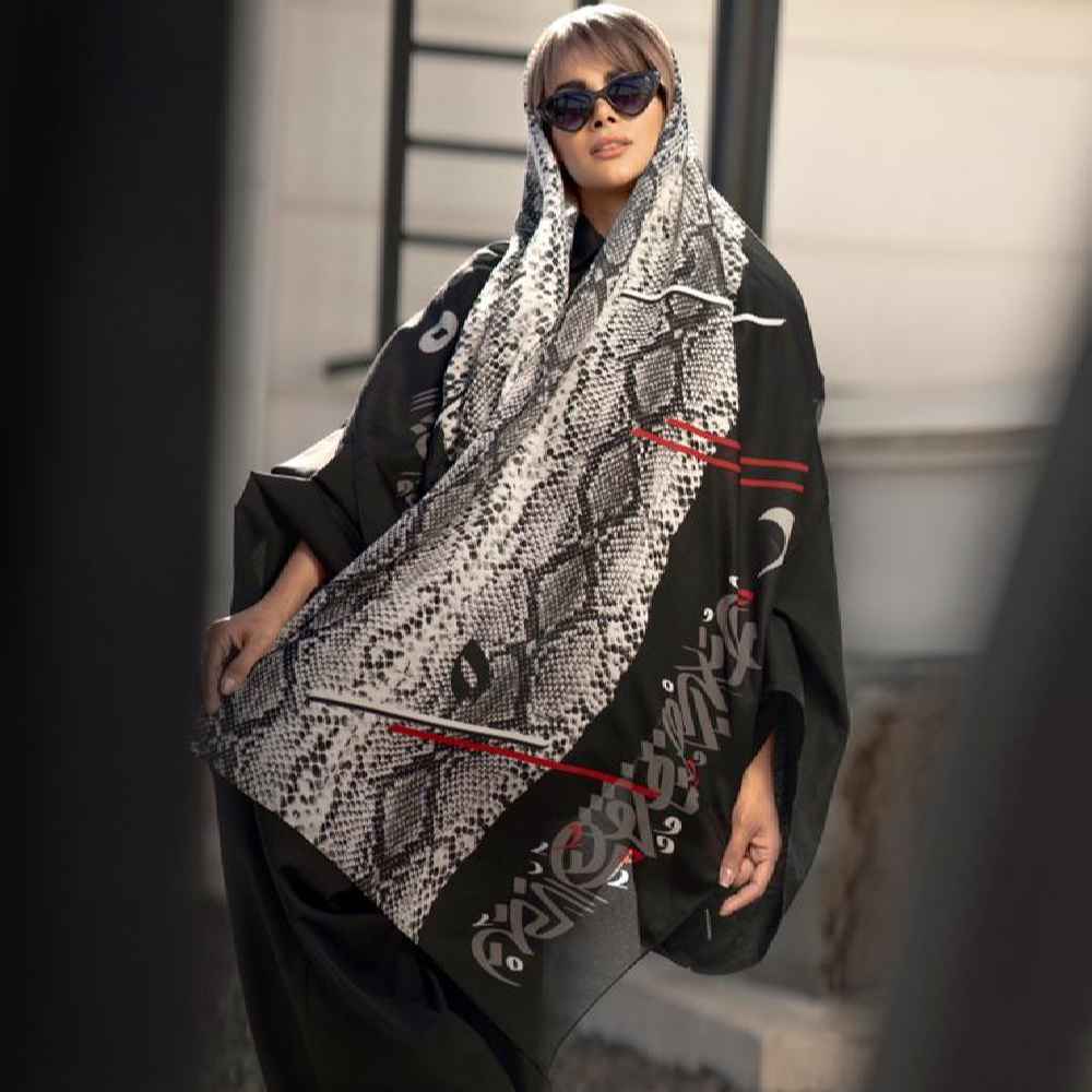وشاح إيراني مطبوع فني وخفيف الوزن گنجي