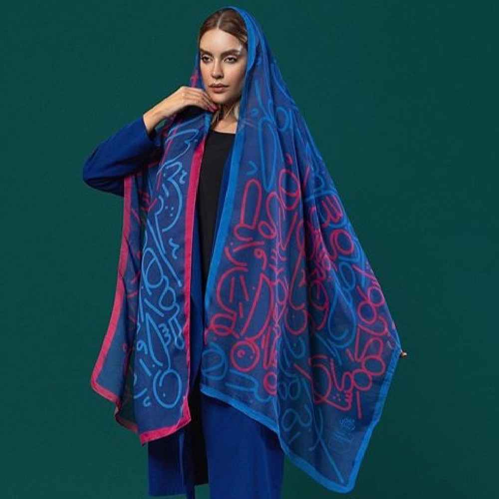 وشاح إيراني مطبوع فني وخفيف الوزن سخن