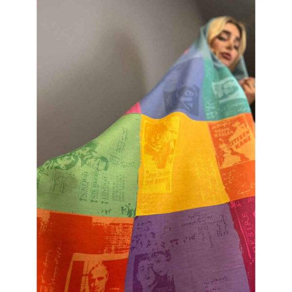 وشاح إيراني مطبوع فني وخفيف الوزن بامداد