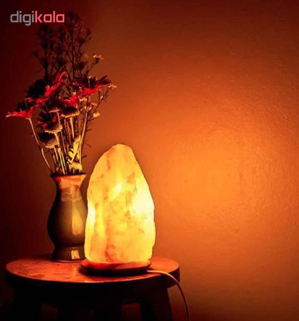 مصباح ملح إيراني حقيقي بشكل غير منتظم مصنوع يدويًا نموذج ديفورم