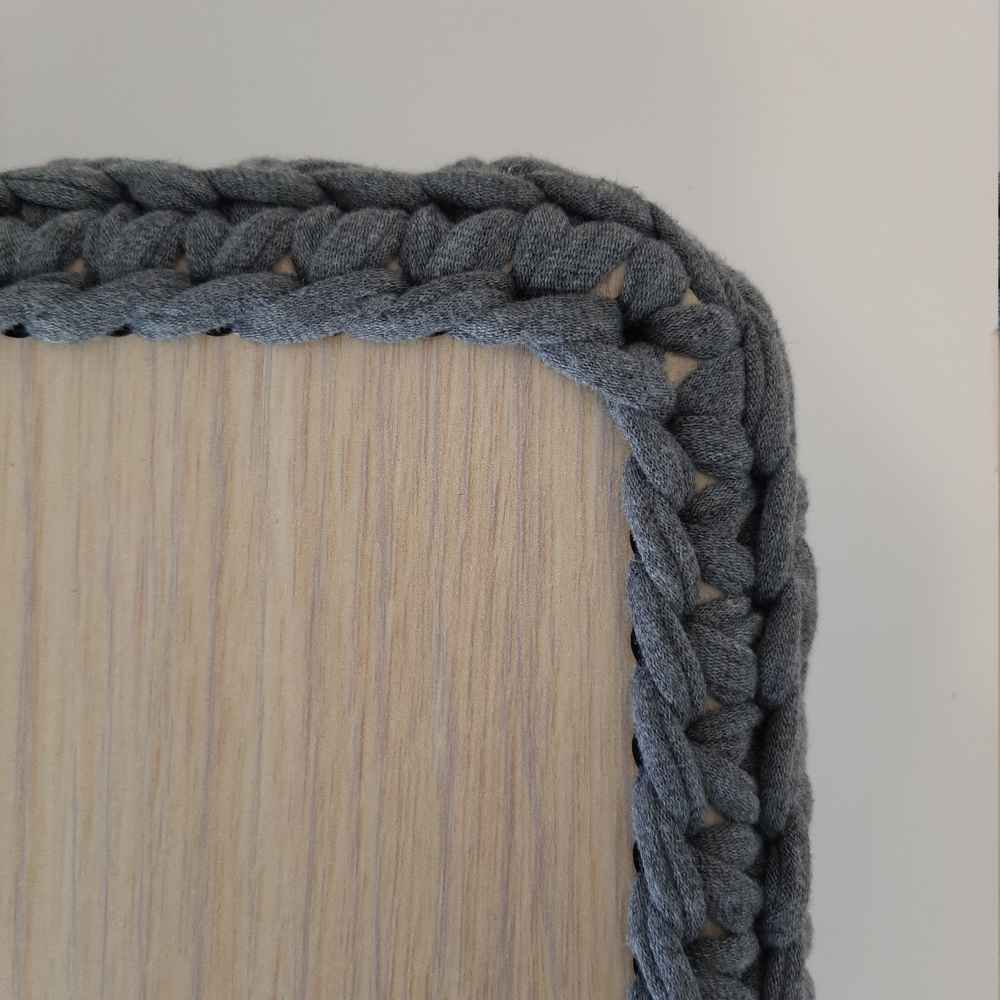 مجموعة من 3 سلال تخزين كروشيه خيوط موديل زهرة