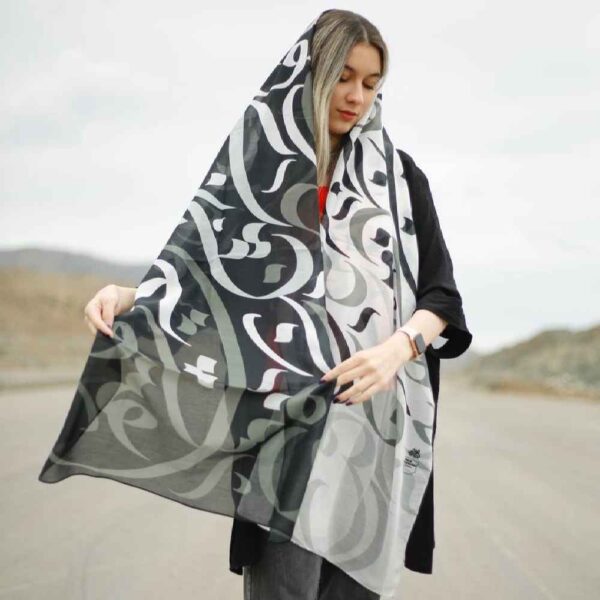 وشاح إيراني مطبوع فني وخفيف الوزن نجيب