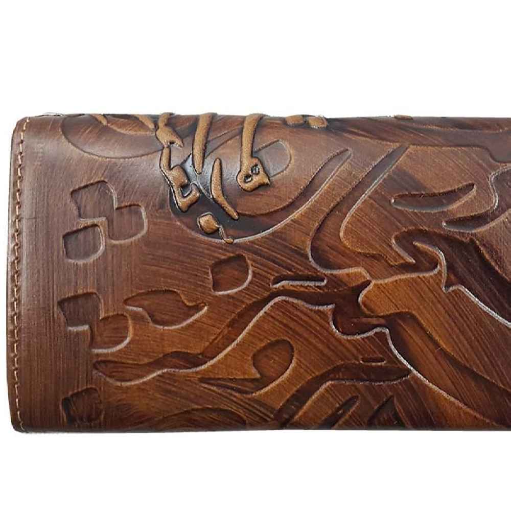 محفظة جلد إيرانية طويلة للنساء بتصميم جهان