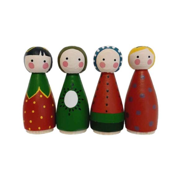 دمى خشبية مصنوعة يدويًا - الخنافس | تماثيل خشبية بموضوع الطبيعة