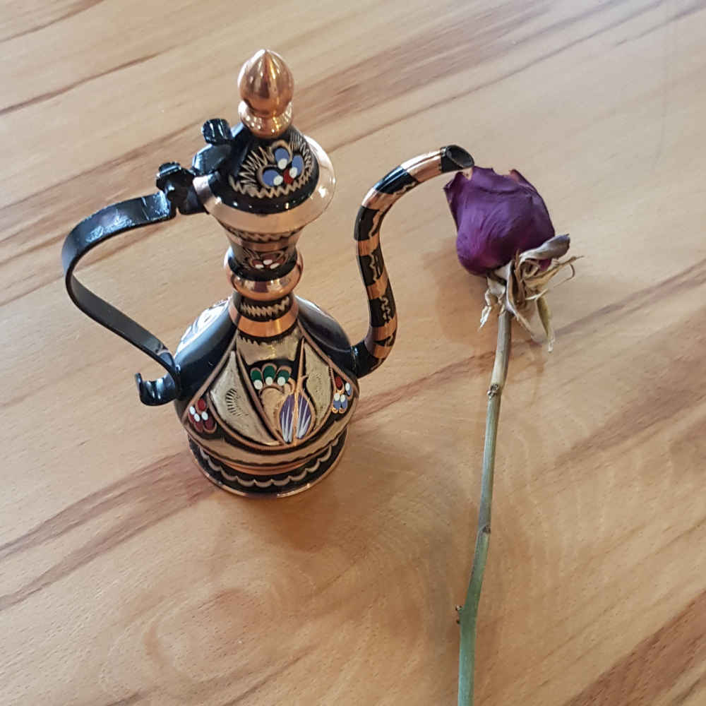 مرش ماء الورد الإيراني من النحاس موديل سايه