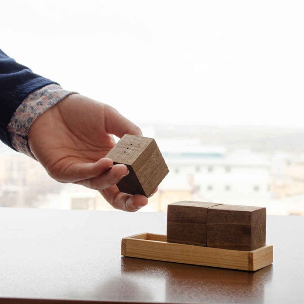 مجموعة شاكرات ملح وفلفل خشبية فانيا