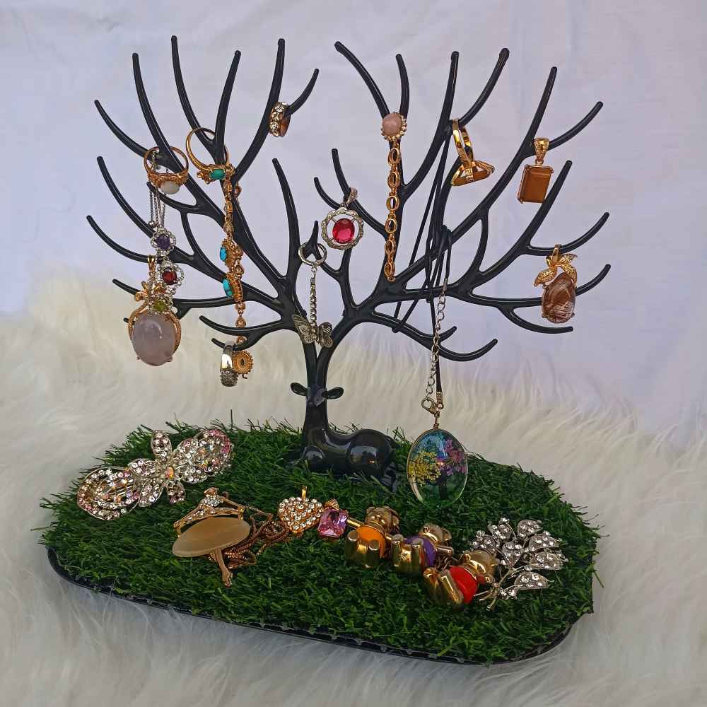 حامل ومُنظِّم مجوهرات جديد طراز قرون غزال (x2)