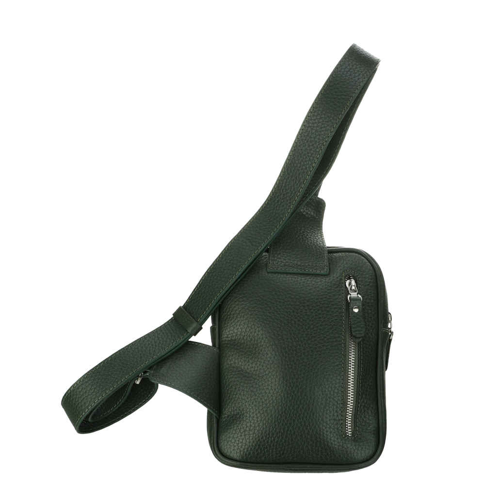 حقيبة كتف سحابية جلدية فاخرة مصنوعة يدويًا موديل مشهد