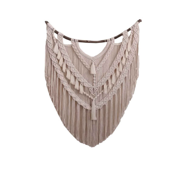 نسيج مكرامية للتعليق على الحائط بأسلوب البوهيمي أنتيك