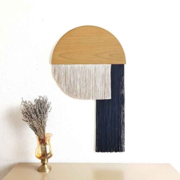 نسيج مكرامية للتعليق على الحائط بأسلوب البوهيمي بينا