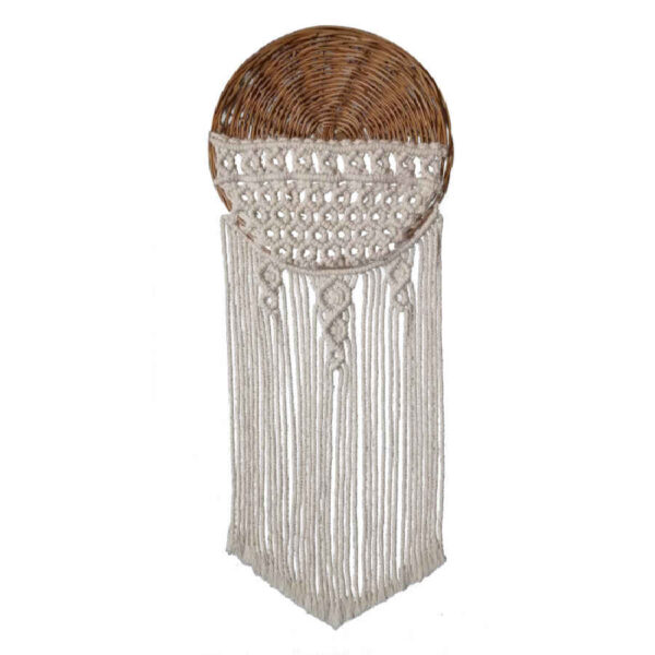 نسيج مكرامية للتعليق على الحائط بأسلوب البوهيمي الماس