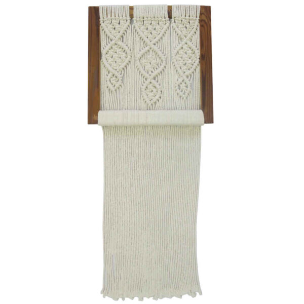 نسيج مكرامية للتعليق على الحائط بأسلوب البوهيمي ليلاك