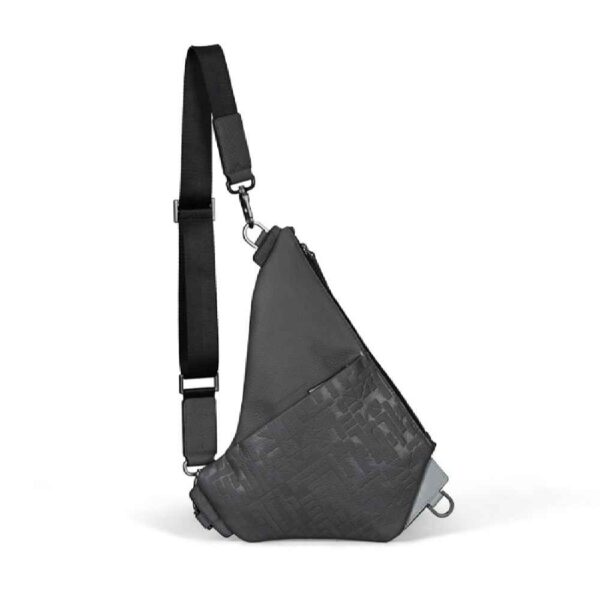 حقيبة خصر جلدية أصلية بحزام قابل للتعديل - إكسسوار أنيق للرجال