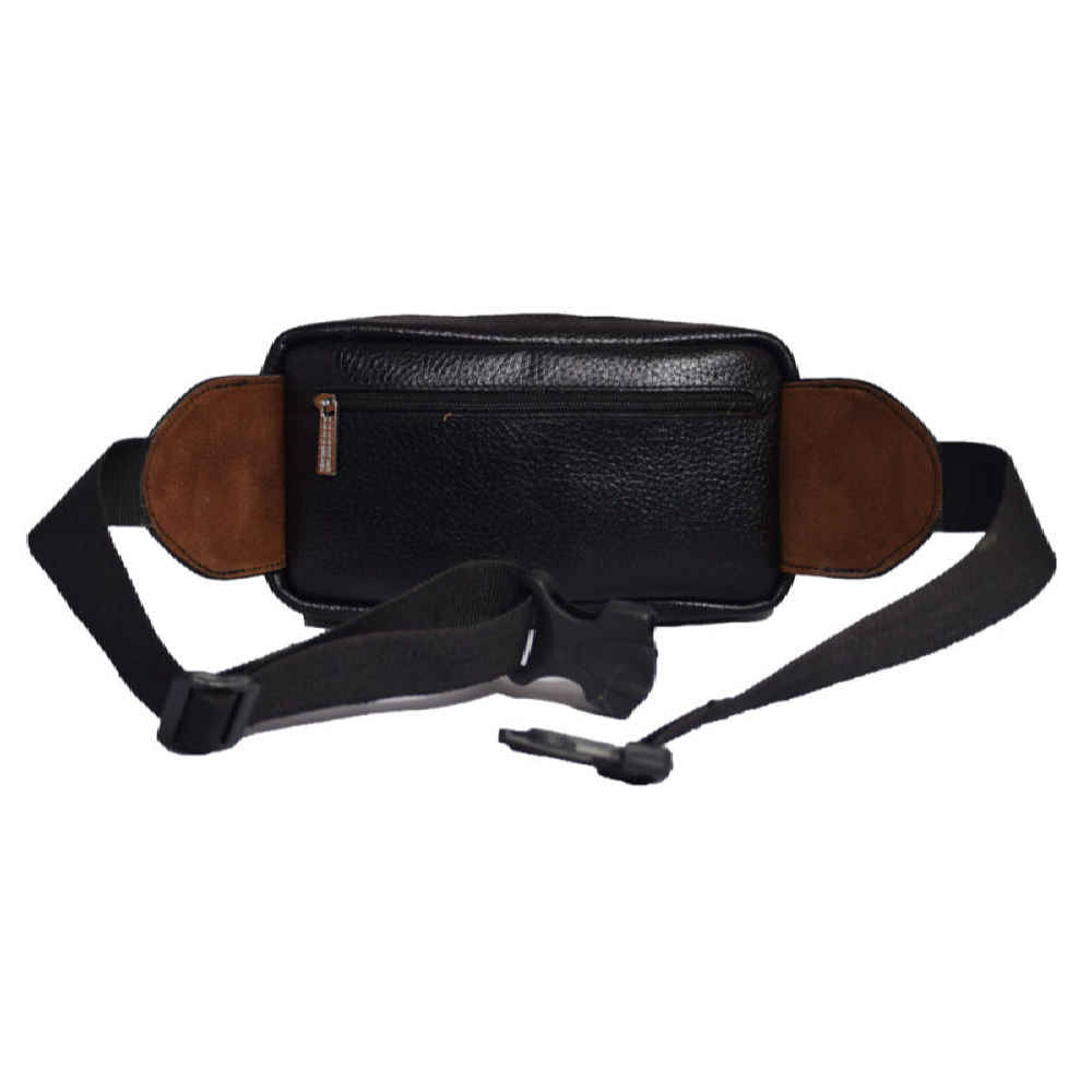 حقيبة خصر جلدية أصلية بحزام قابل للتعديل – بيان الموضة للاستخدام اليومي