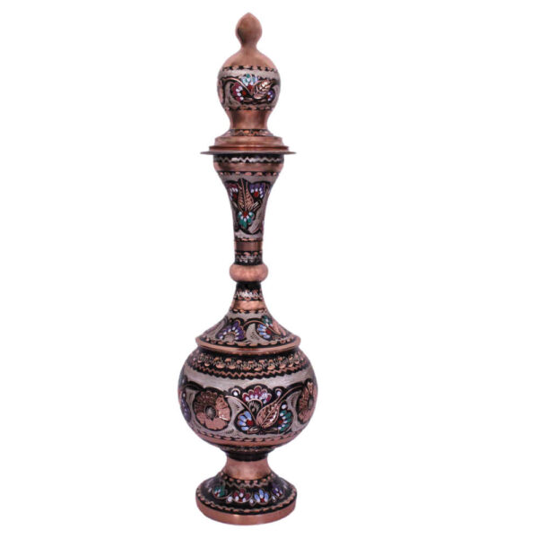 زجاجة نحاسية زخرفية بالمينا الإيرانية ريما