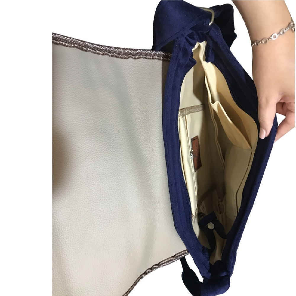 حقيبة كتف عبر الجسم بوهيمية بنمط مستوحى من إيران – نقش