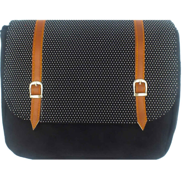 حقيبة كتف عبر الجسم بوهيمية بنمط مرقط