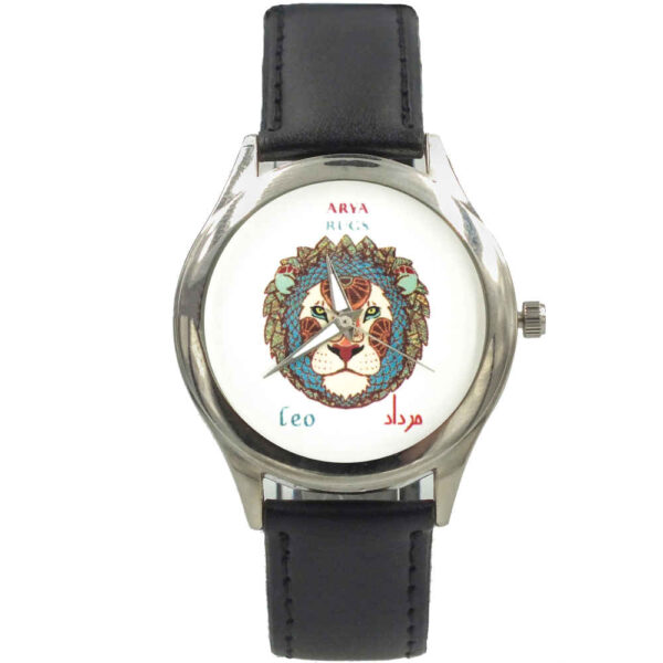 ساعة يد فنية ذات تصميم إيراني مزينة بنمط الأبراج الفلكية – مرداد