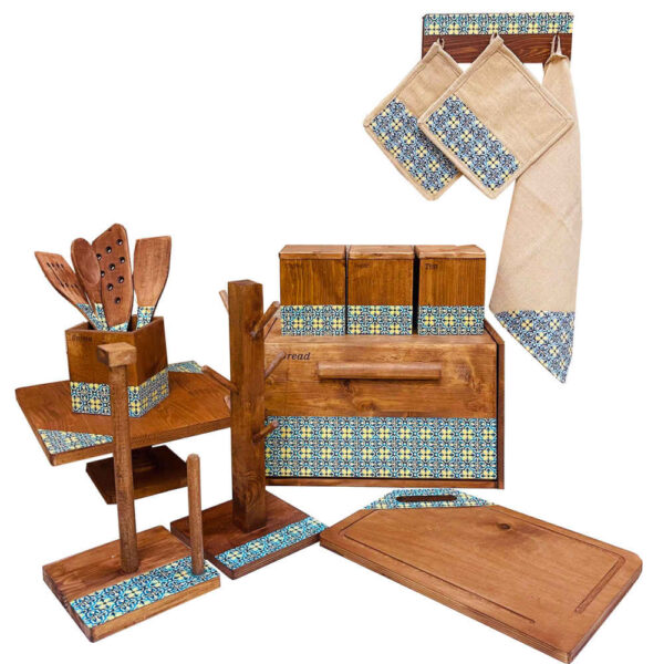 مجموعة أدوات مطبخ 16 قطعة طراز تقليدي