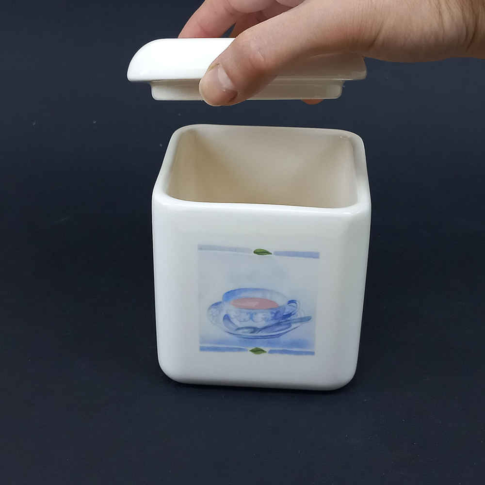 طقم علب سيراميك – تخزين أنيق للقهوة والشاي والمزيد (3x)