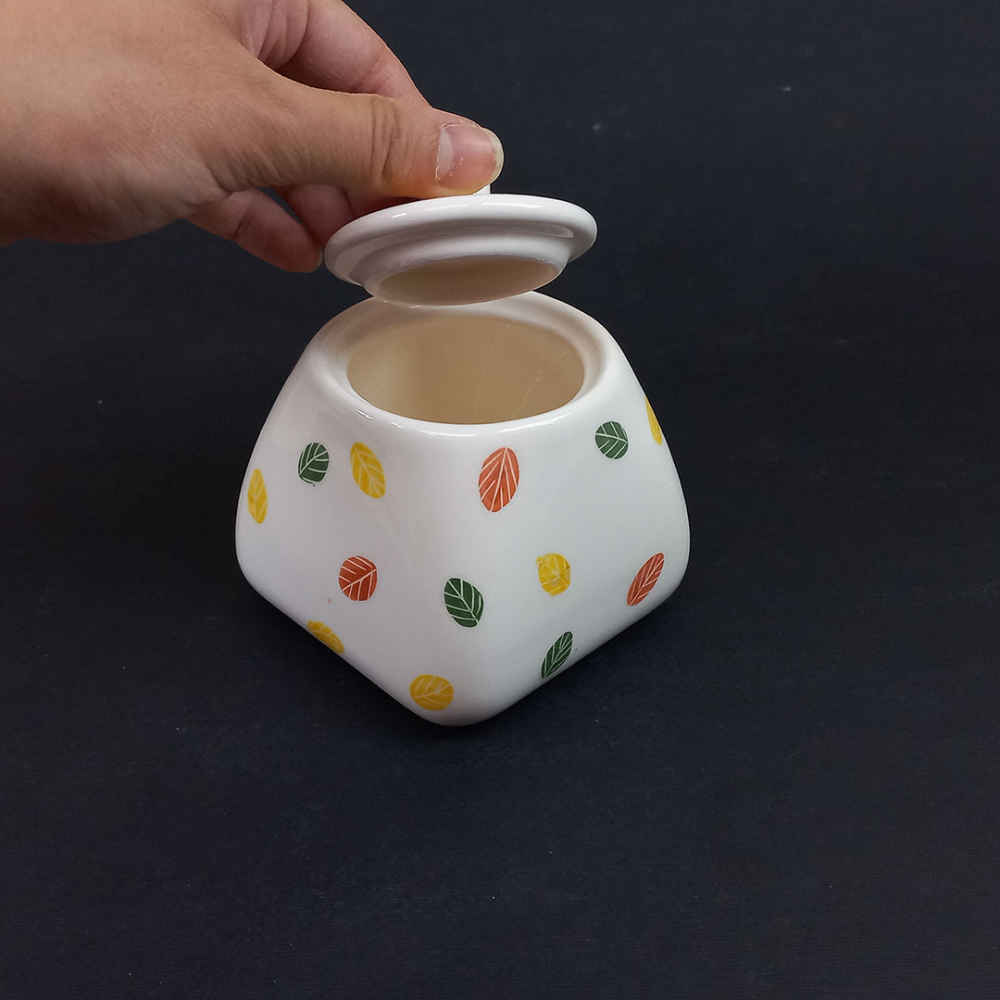 جرة تخزين مطبخ خزفية – تخزين أنيق للقهوة والشاي والمزيد (3x)