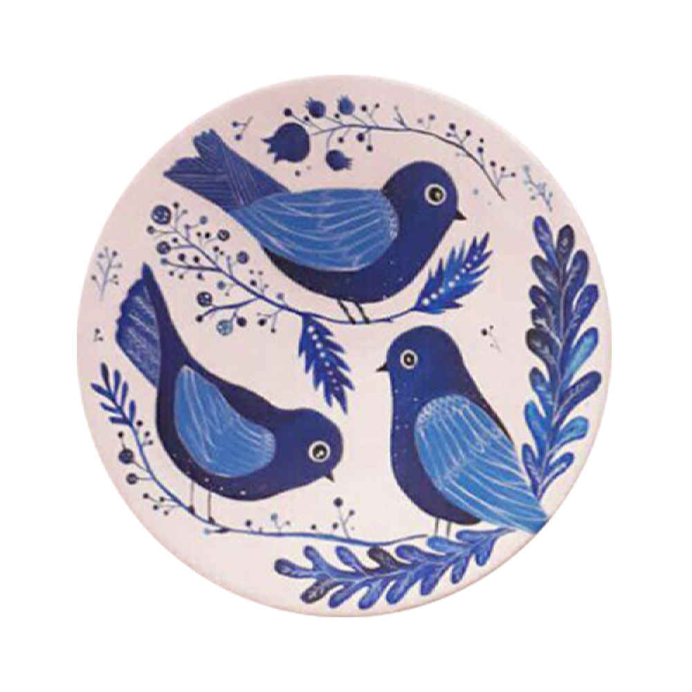 مجموعة من 3 أطباق فخار مزخرفة مرسومة يدوياً چشم نظر