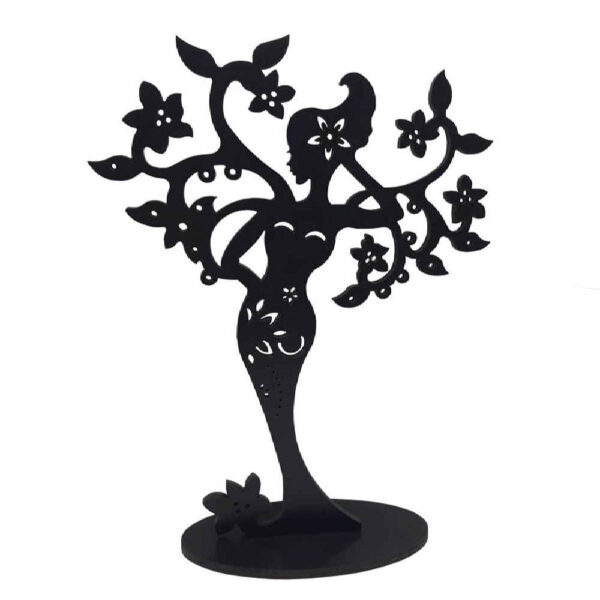 حامل ومُنظِّم مجوهرات خشبي جديد طراز ملاك