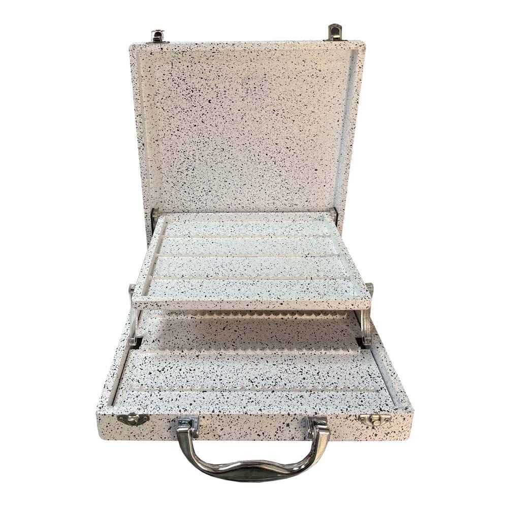 حافظة أقلام ملونة معدنية 120 لون مع درج – مجموعة أروين للفنانين