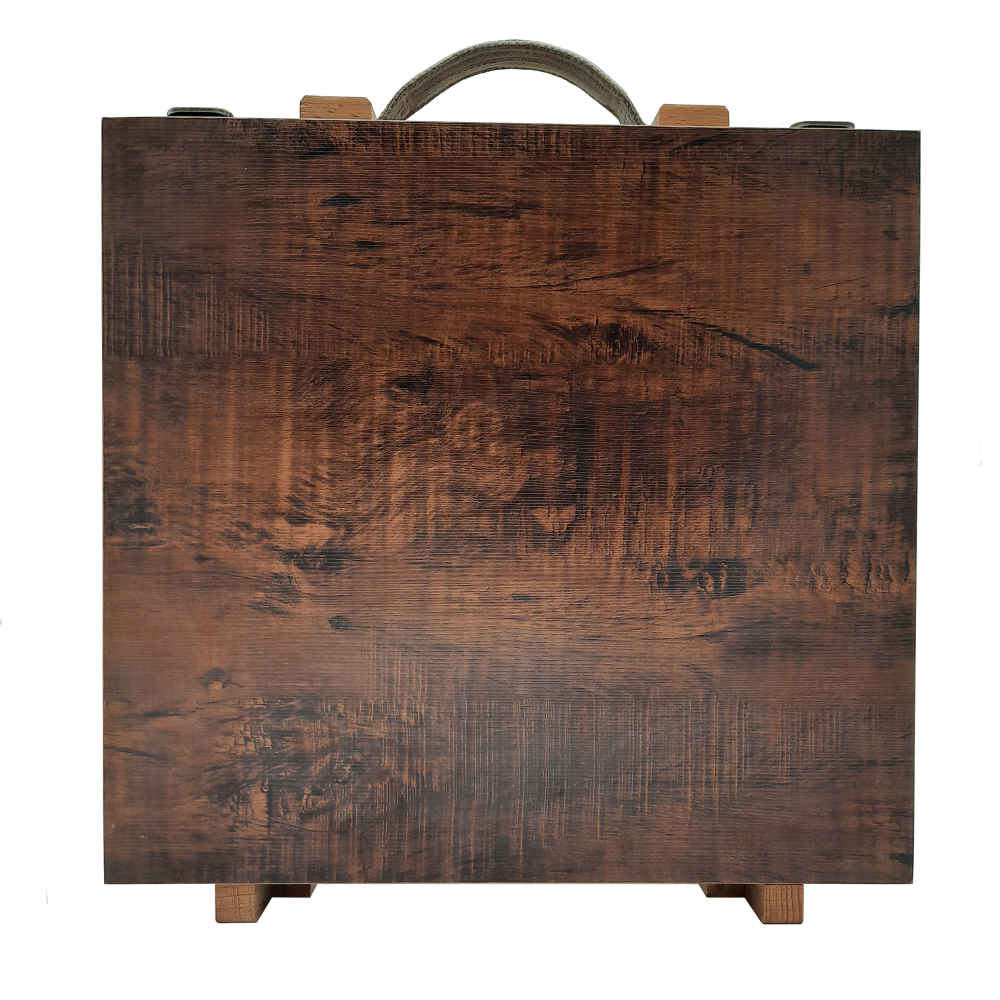 حافظة أقلام ملونة خشبية 120 لون مع درج – تصميم سالفا للفنانين