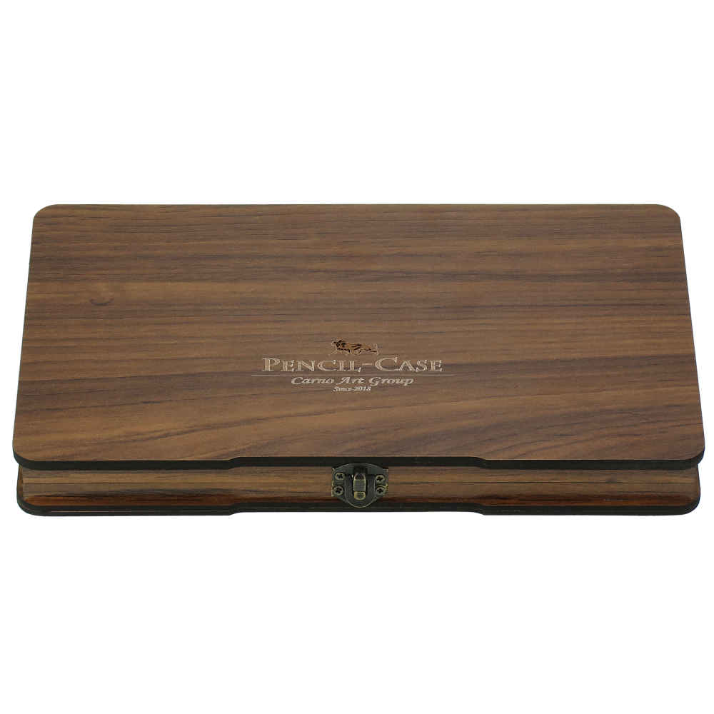 حافظة أقلام ملونة خشبية 24 لون – مجموعة راها للفنانين