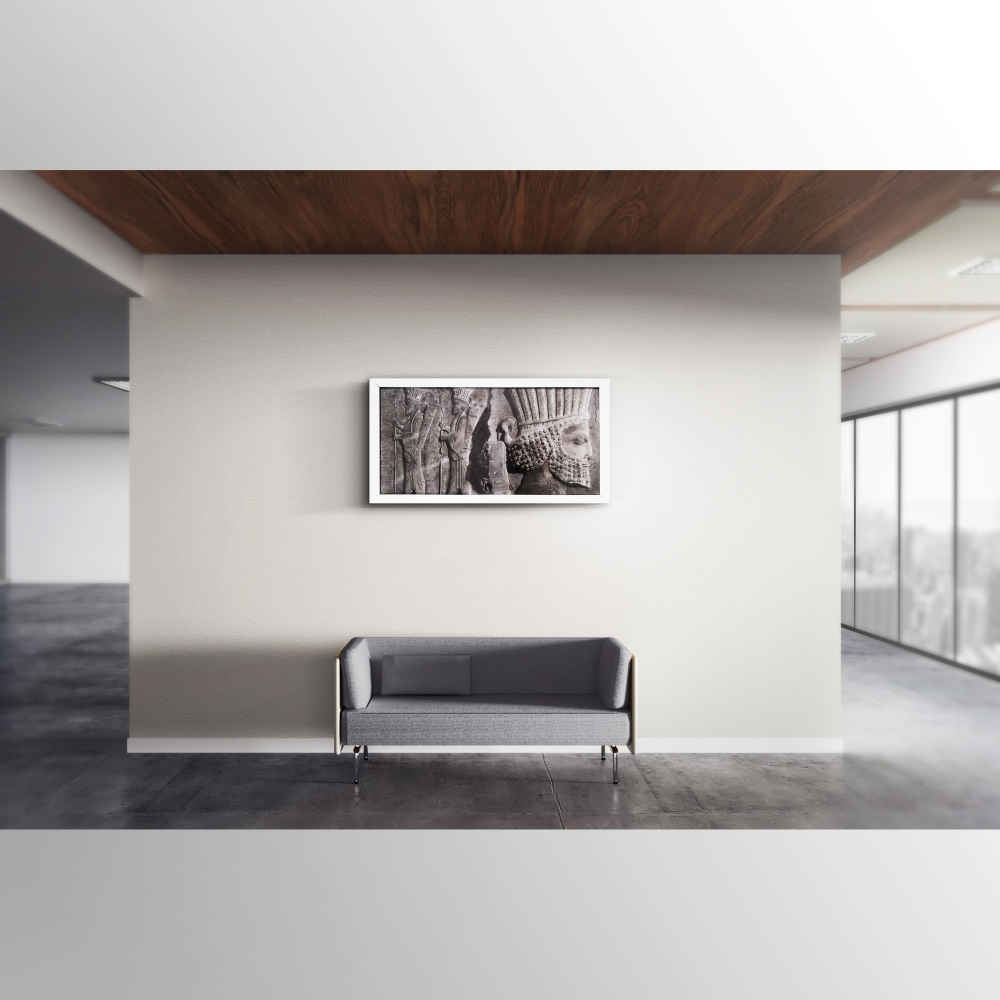 الرسم بالقلم الأسود الإيراني الأصلي – تخت جمشید بواسطة نیلیا مهربخش