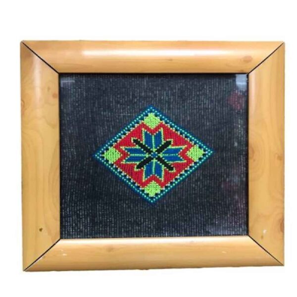 جداري مزخرف بالتطريز الإيراني – فن نسيج زهور هادي