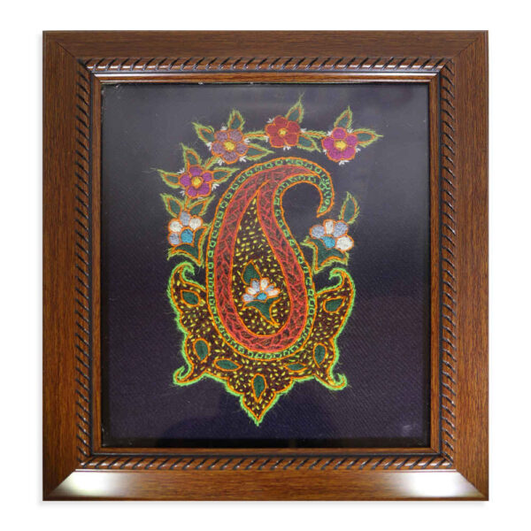 جداري مزخرف بالتطريز الإيراني – فن نسيج زهور طربنوم