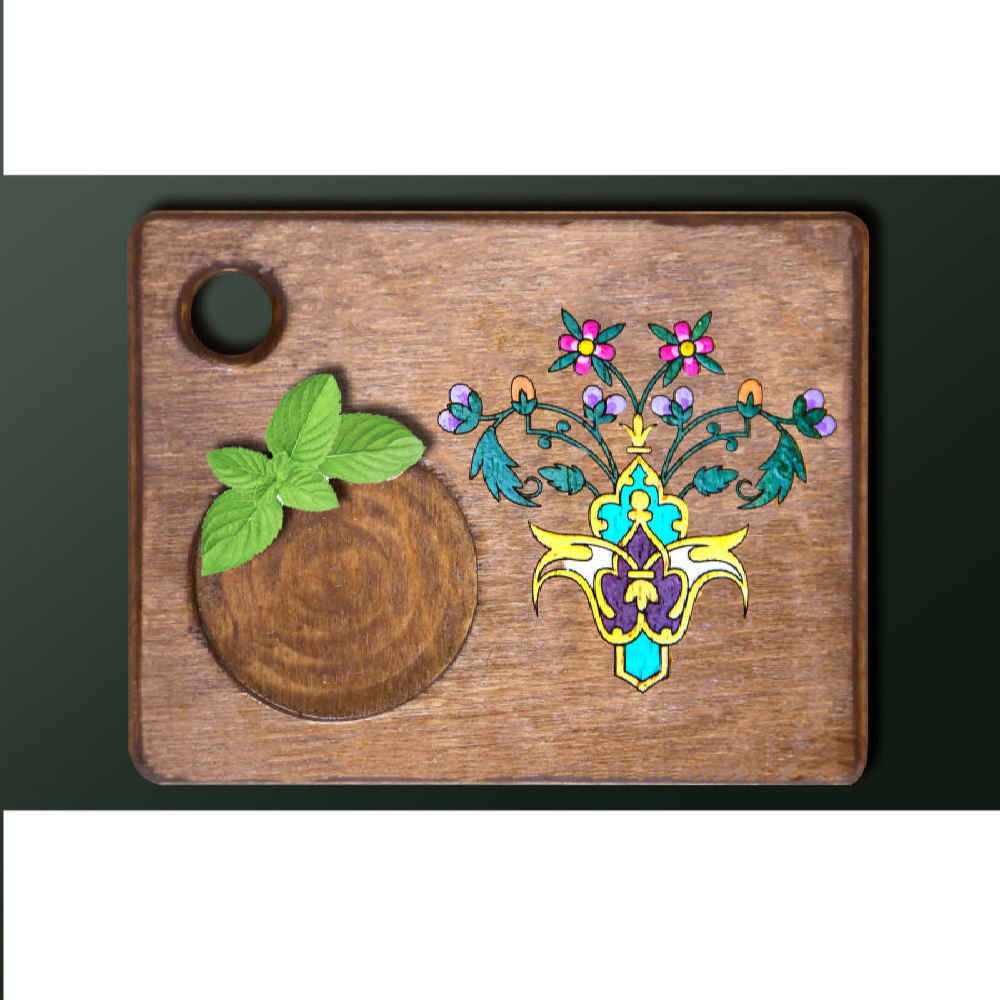 مجموعة كوسترات مع تصميم فني فارسي مستوحى من الشيشك