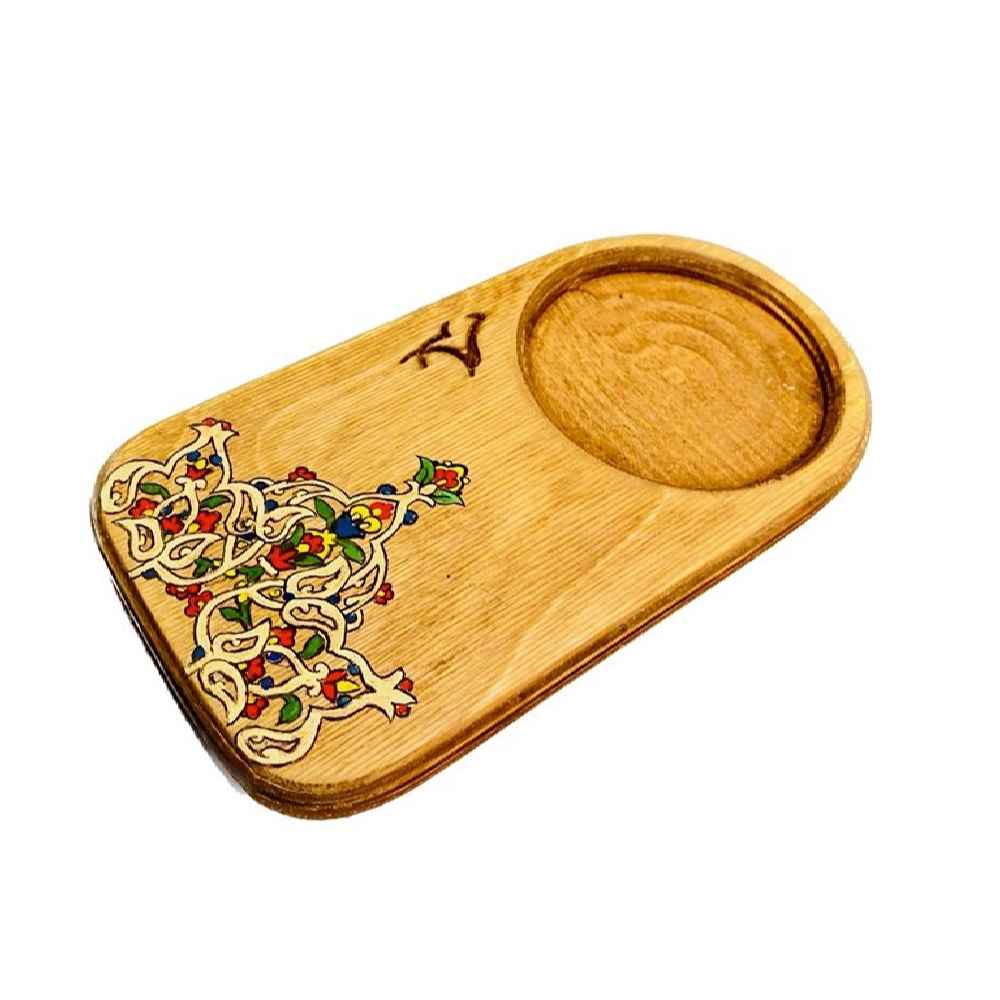 مجموعة كوسترات مع تصميم فني فارسي مستوحى من الترنج