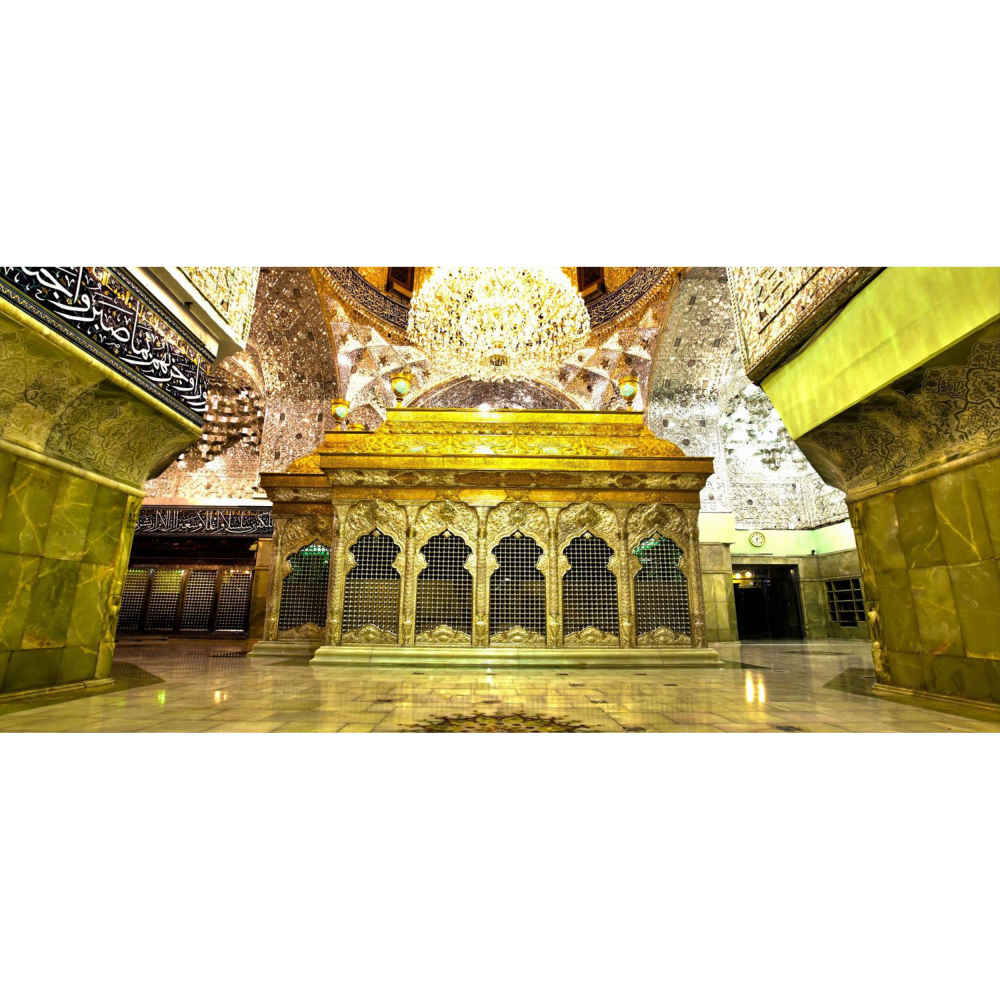 كوب قهوة سيراميك إسلامي بنقشة ضريح الإمام الحسين