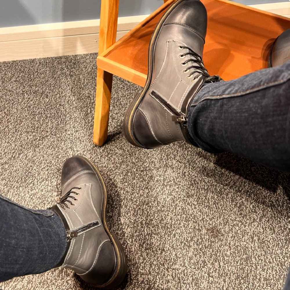 بوتات كاحل جلدية للرجال – نموذج 204