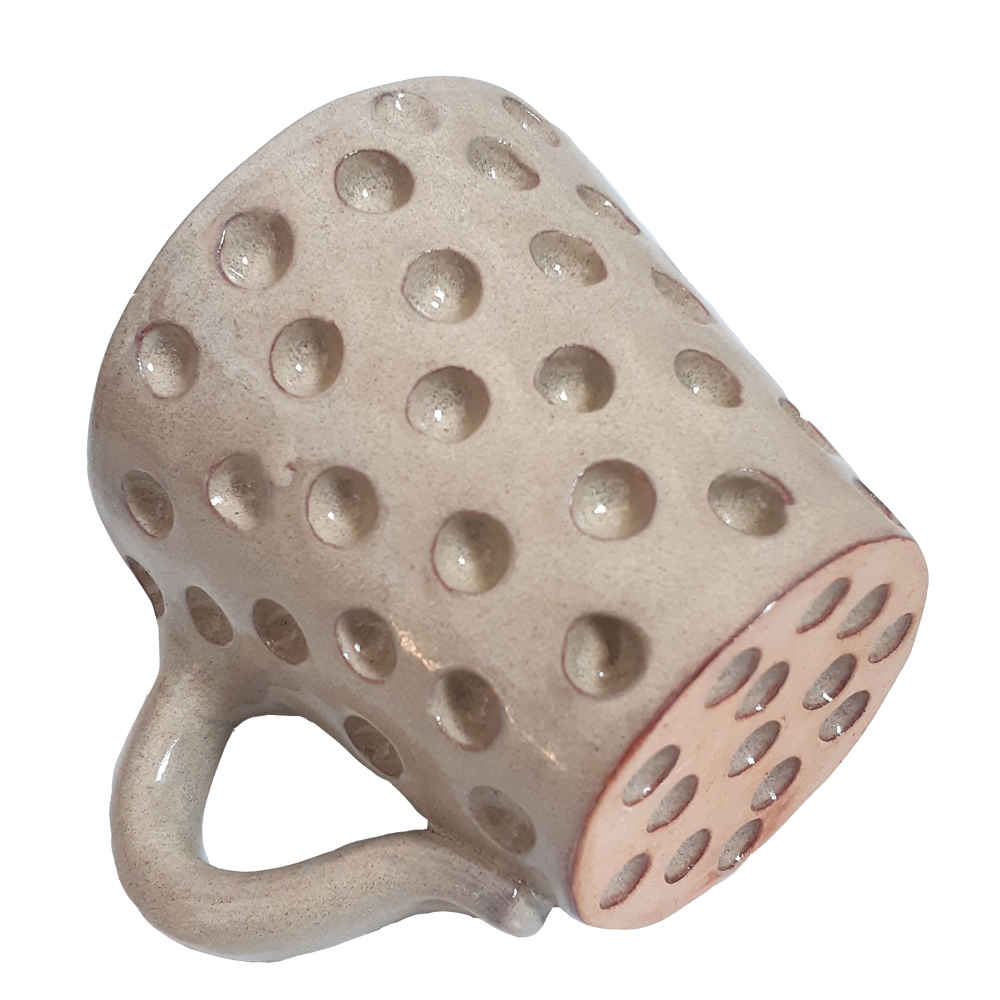 كوب فني من الفخار المصنوع يدويًا موديل سيما