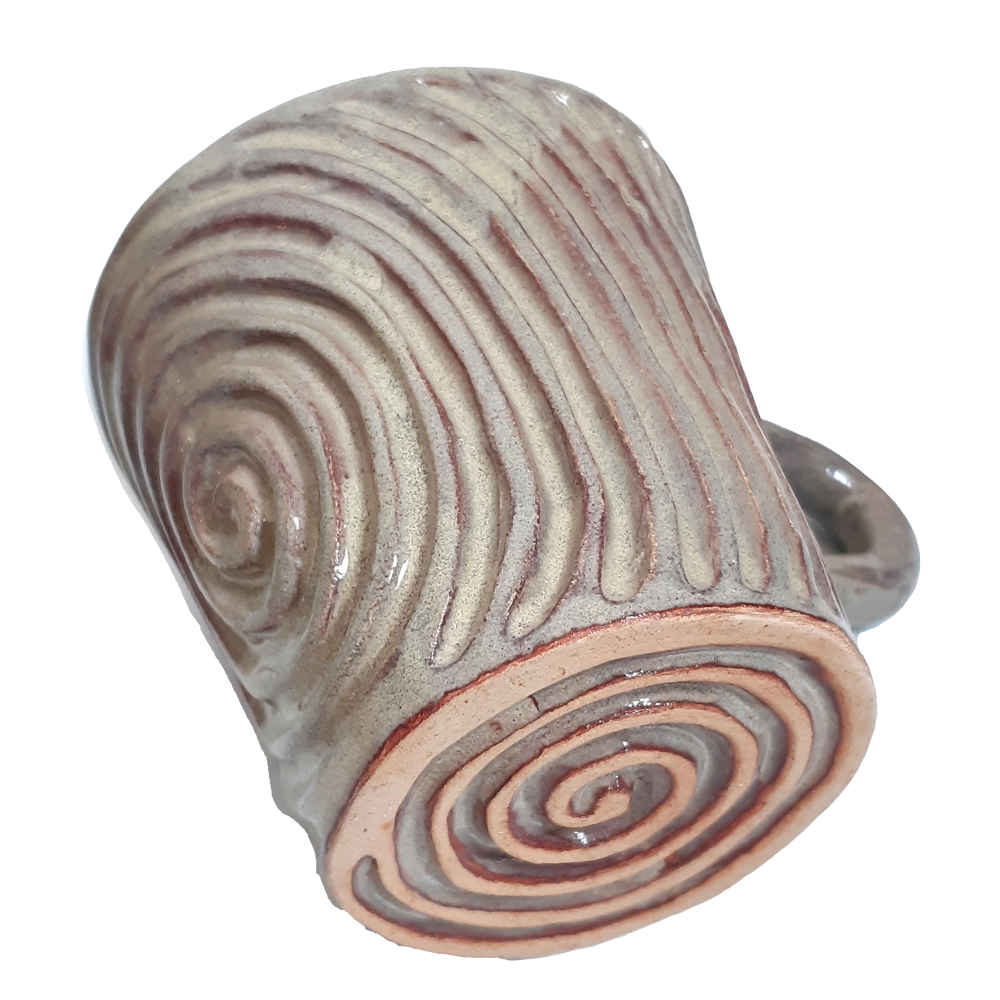 كوب فني من الفخار المصنوع يدويًا موديل مودرن