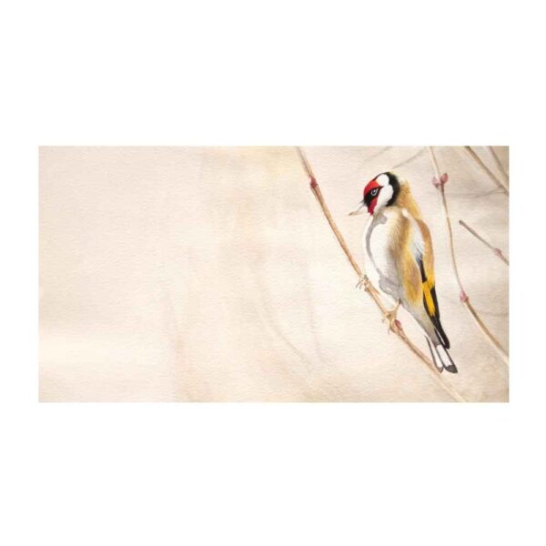 الرسم التصويري الزيتي الواقعي الأصلي على الورق المقوى - طائر