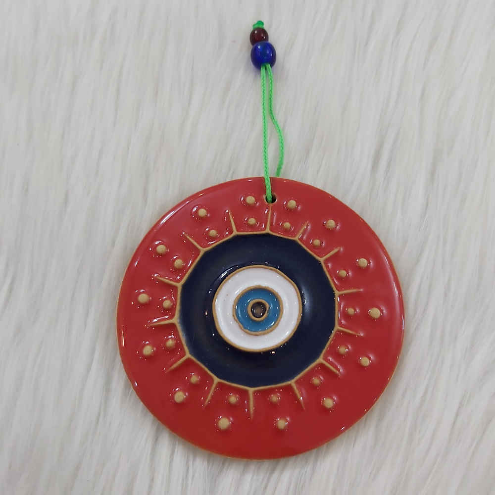 تميمة جدارية فخار معلق على الحائط موديل چشم نظر